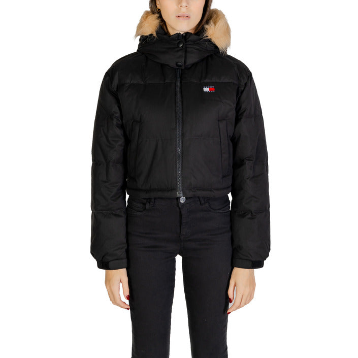 Tommy Hilfiger® Cazadora Mujer Otoño/Invierno - Diseño Atemporal en Blanco y Negro con Capucha y Cremallera Funcional