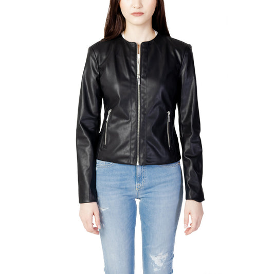 Armani Exchange® Chaqueta Mujer Primavera/Verano - Elegancia Atemporal en Negro con Cierre de Cremallera