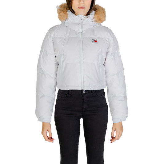 Tommy Hilfiger® Cazadora Mujer Otoño/Invierno - Diseño Atemporal en Blanco y Negro con Capucha y Cremallera Funcional