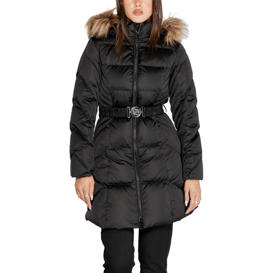 Guess® Cazadora Mujer Otoño/Invierno - Diseño Unicolor Negro con Cremallera y Bolsillos Laterales